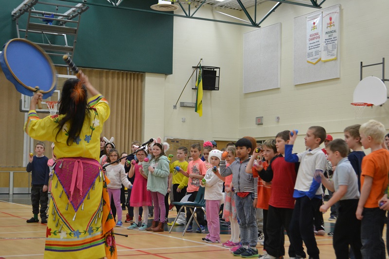 SKArts - A performance at Midale Central School.