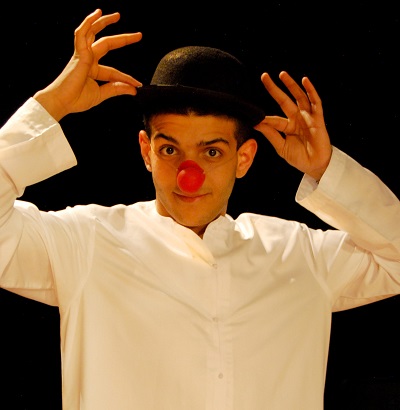 SKArts - Mustafa Alabssi performs as a clown in Apple Time.