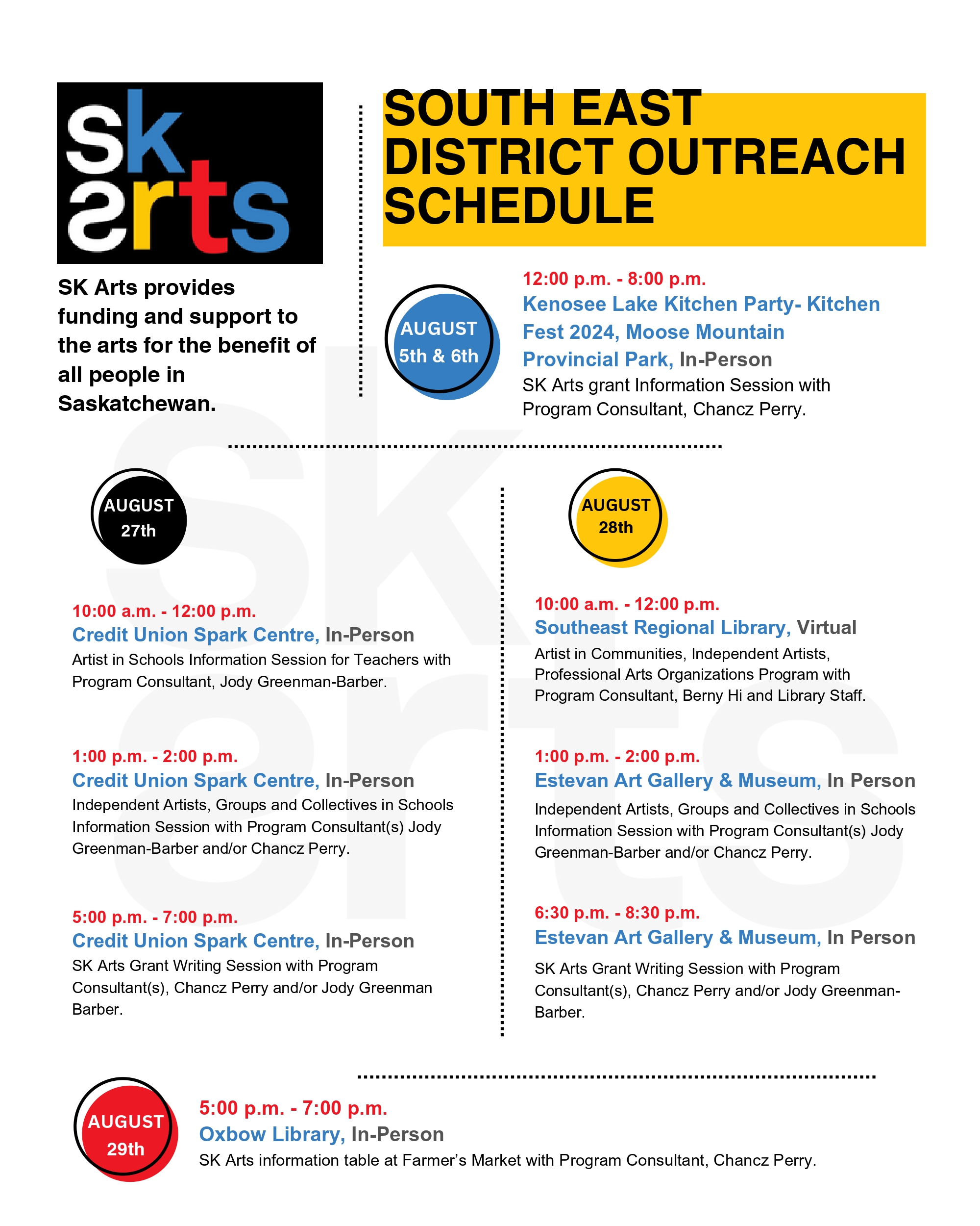 revised outreach schedule aug6 page 0001