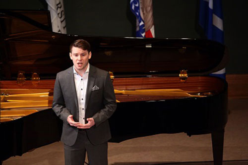 Spencer McKnight at the Gordon Wallis Opera Competition