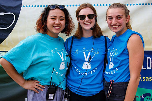 Regina Folk Festival volunteers