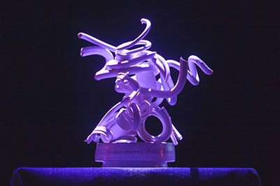Saskatchewan Arts Award sculpture by Jody Greenman-Barber