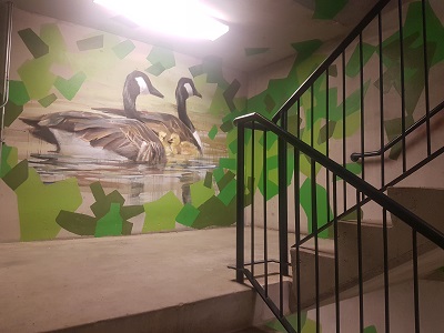 Regina General Hospital stairwell art